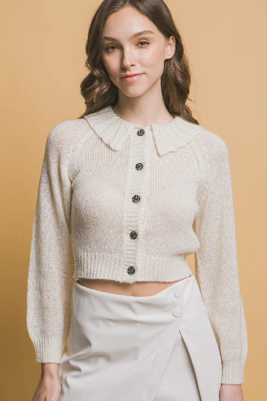 Clearance Items Short collard sweater